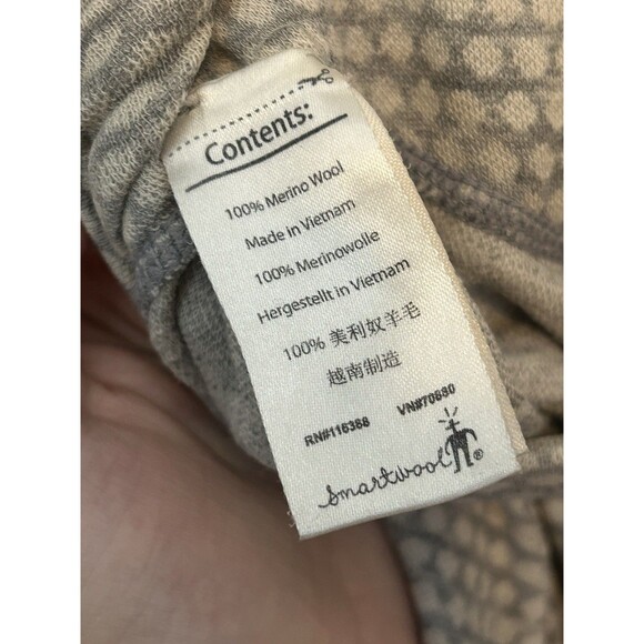 Smartwool Merino Women's XS Base Layer Leggings Pants Bottoms Wool Gray Pattern - Picture 6 of 8